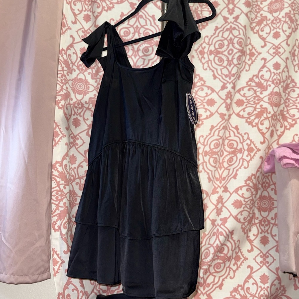 Black Sleeveless Tiered Dress
